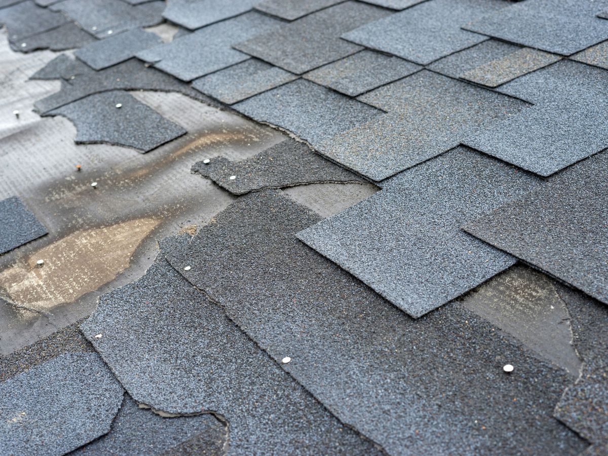 Damaged Roof From Pressure Washing