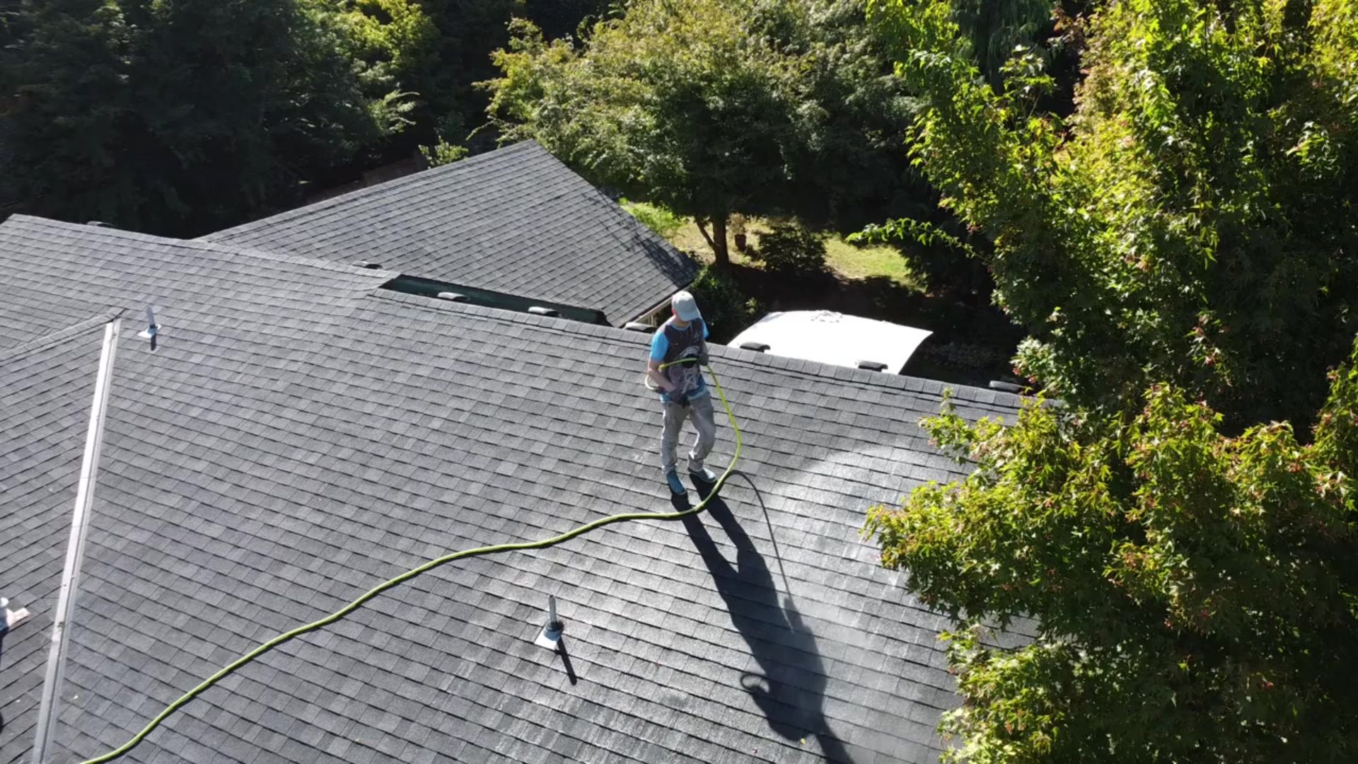 Orbit Soft Wash roof cleaning project