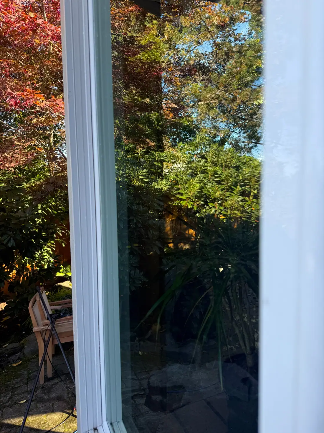 Exterior window after cleaning